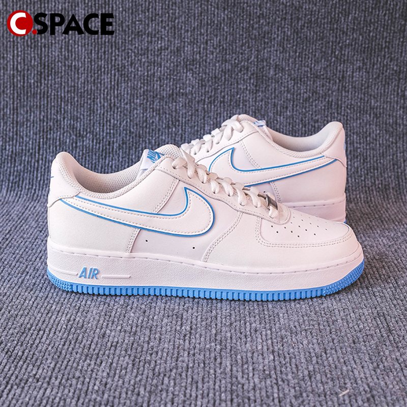 Cspace Nike Air Force 1 Low AF1大学蓝 低帮板鞋 DV0788-101 - 图0