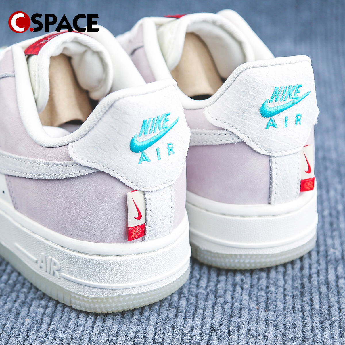 Cspace W Nike Air Force 1 Low AF1米粉 龙年低帮板鞋FZ5066-111 - 图1