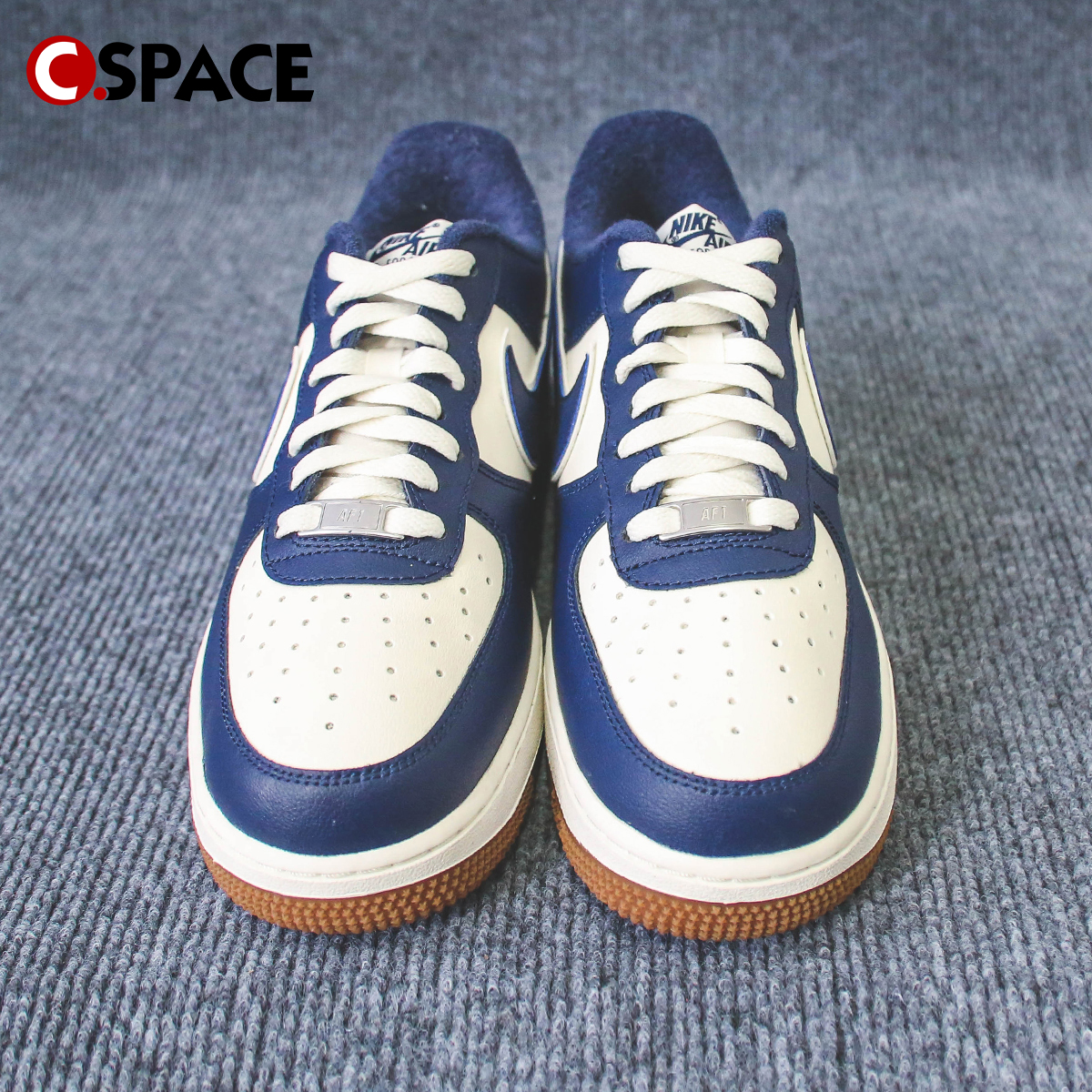 Cs Nike Air Force 1 Low AF1白蓝生胶底休闲板鞋 DQ7659-101-图1