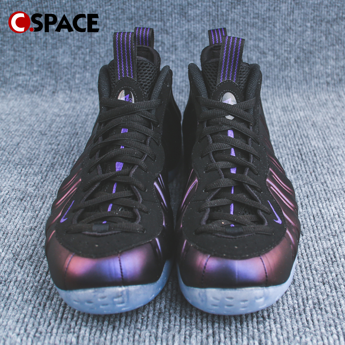 Cspace W Nike Foamposite One紫黑 茄子喷 复古篮球鞋FN5212-001 - 图1