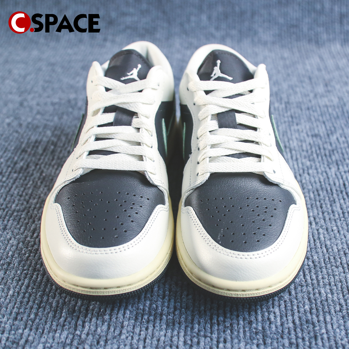 Cspace W Air Jordan 1 Low WMNS AJ1黑绿 复古篮球鞋 DC0774-001 - 图1