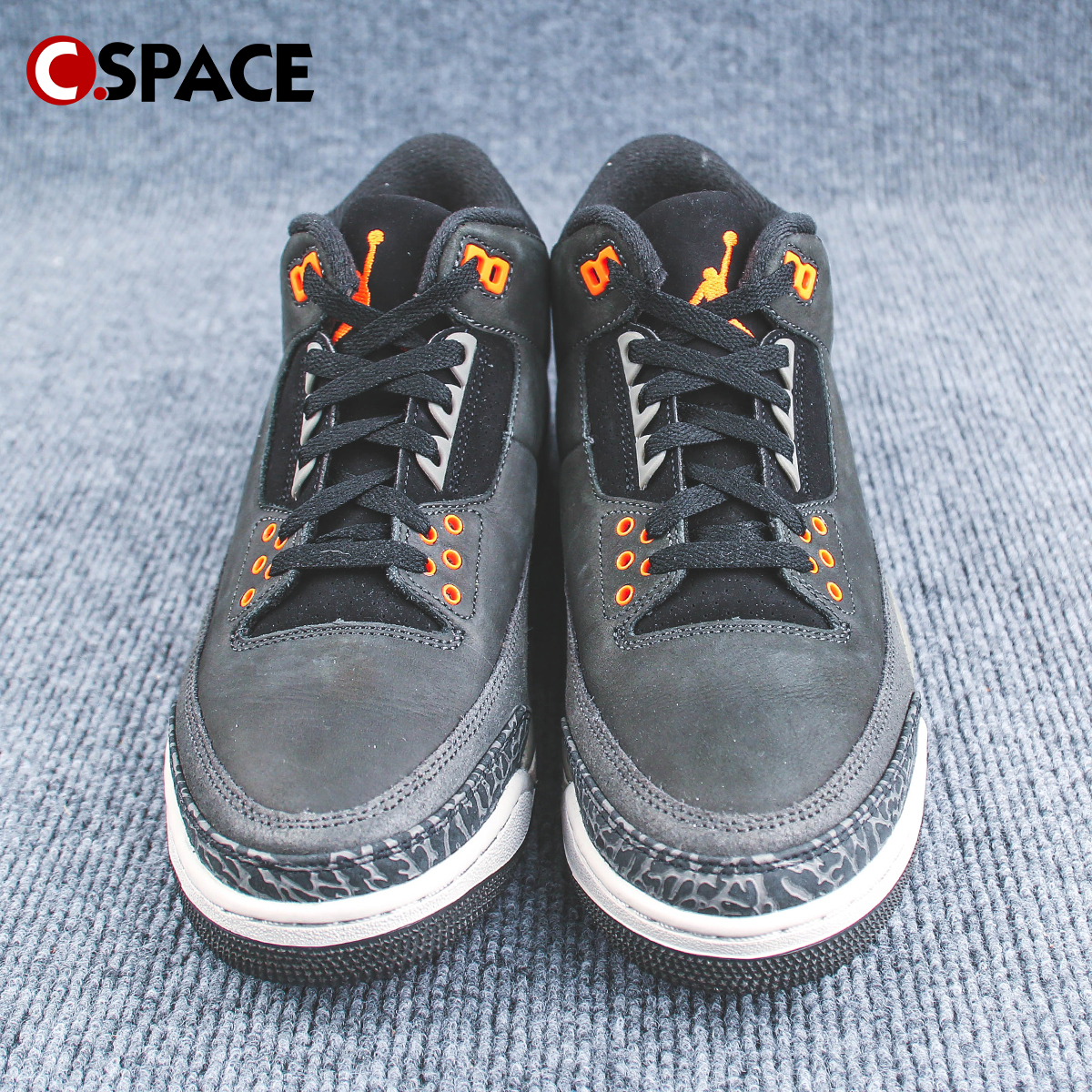 Cspace ZC Air Jordan 3 AJ3恐惧灰黑色 复古篮球鞋 CT8532-080 - 图1