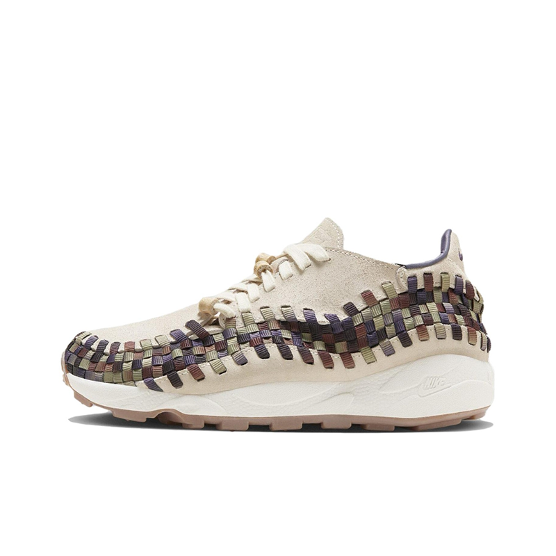 Cspace W Nike Air Footscape Woven 米棕 低帮跑步鞋 FV3615-191 - 图3