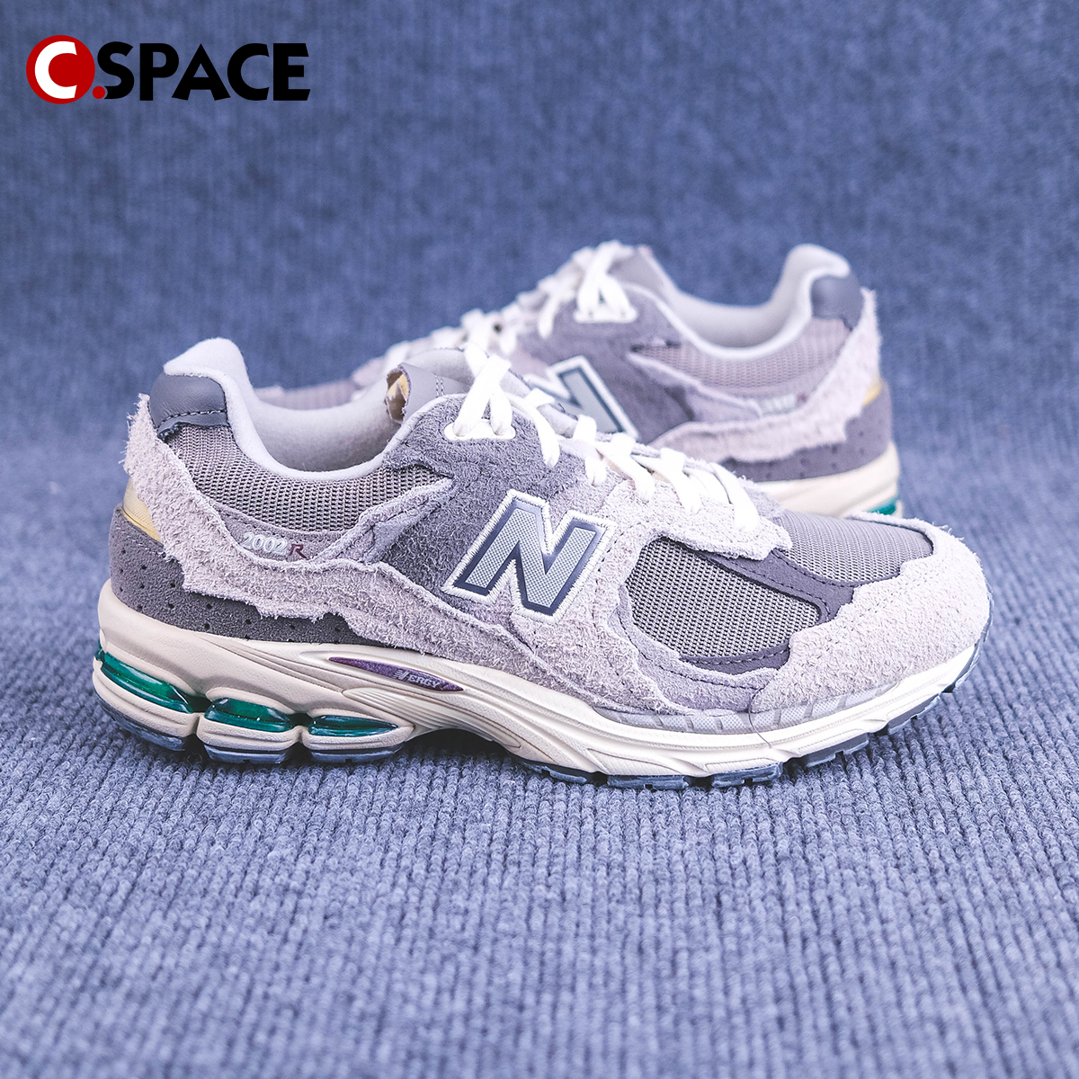 Cspace W New Balance NB2002R云雨灰复古透气跑步鞋 M2002RDA-图0