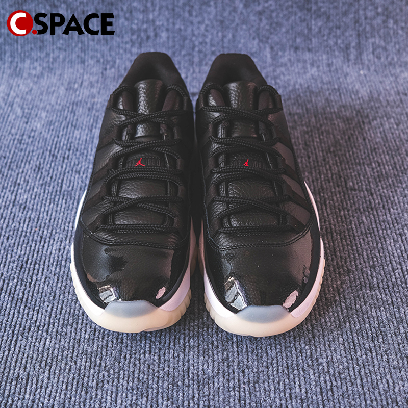 Cspace ZC Air Jordan 11 AJ11大魔王 黑白 复古篮球鞋AV2187-001 - 图1