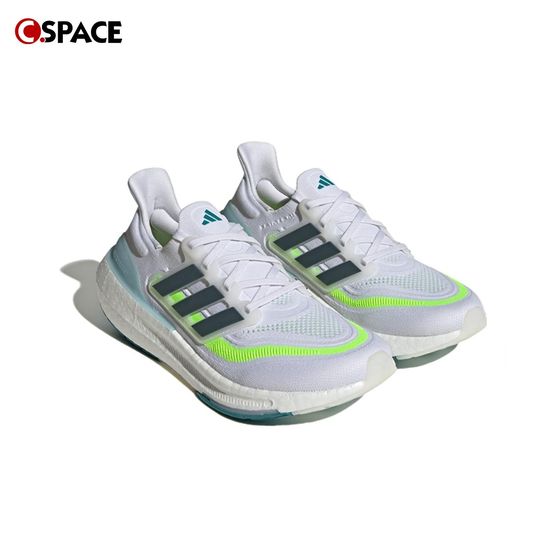 Cspace Adidas Ultraboost Light白黑橙 减震跑步鞋 HQ6351 - 图1