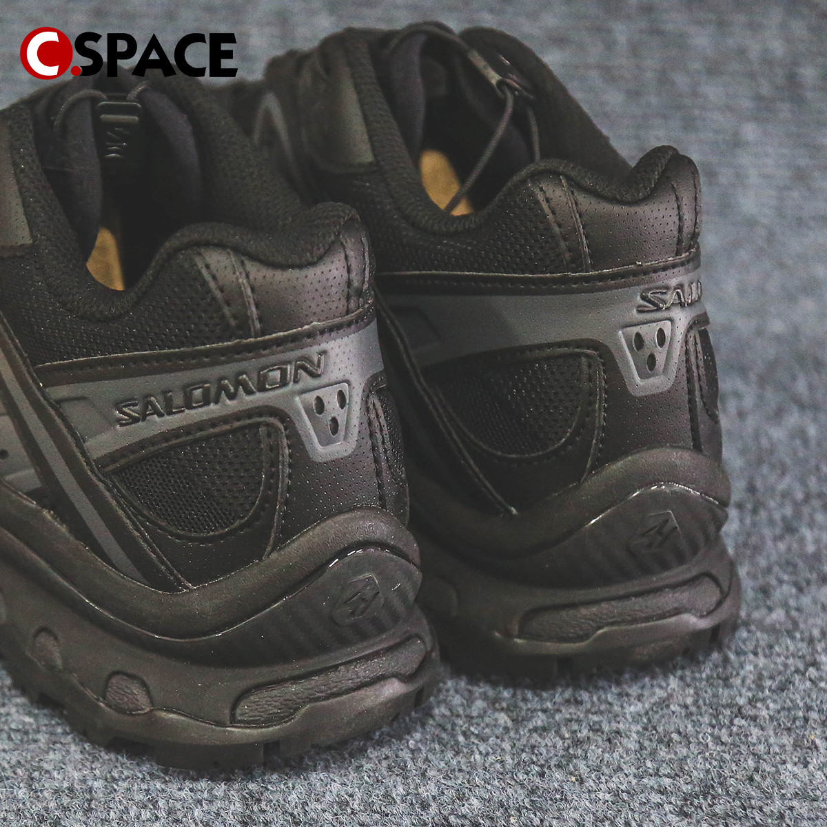 Cspace W Salomon XT-Quest Advanced 黑色机能户外跑步鞋 410139 - 图2