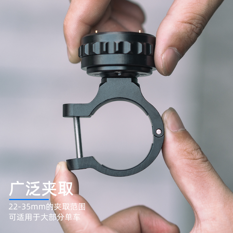 适用dji大疆gopro影石insta360运动相机快拆磁吸金属单车支架action5pro自行车固定管夹acepro2骑行拍摄配件 - 图3