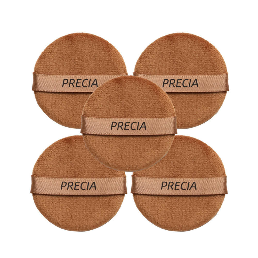 PRECIA薄款双面植绒粉扑脸部蜜粉饼柔软短绒方形圆替换气垫不掉绒,淘宝优惠券,粉丝福利购,淘宝优惠卷