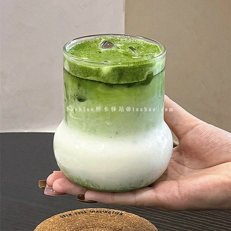 小众ins风直身圆底玻璃杯简约早餐牛奶杯可爱下午茶咖啡杯拿铁杯,淘宝优惠券,粉丝福利购,淘宝优惠卷