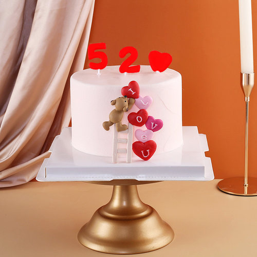 蛋糕装饰插件520表白七夕情人节我爱你LOVE插牌爱心软陶情侣插旗 - 图2