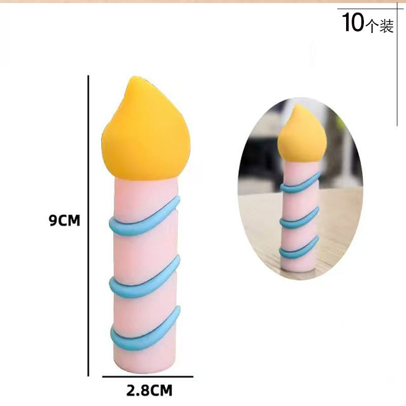 2025新款生日软胶蜡烛蛋糕装饰插件网红火苗数字蜡烛1插件摆件,淘宝优惠券,粉丝福利购,淘宝优惠卷