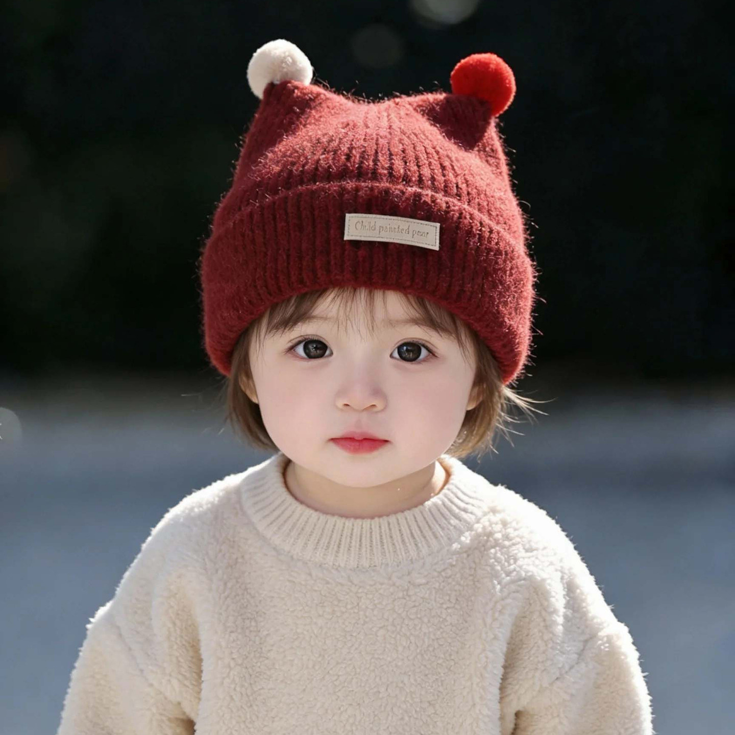 韩系儿童帽子秋冬季保暖加厚针织套头帽男婴女宝宝防风护耳毛线帽,淘宝优惠券,粉丝福利购,淘宝优惠卷