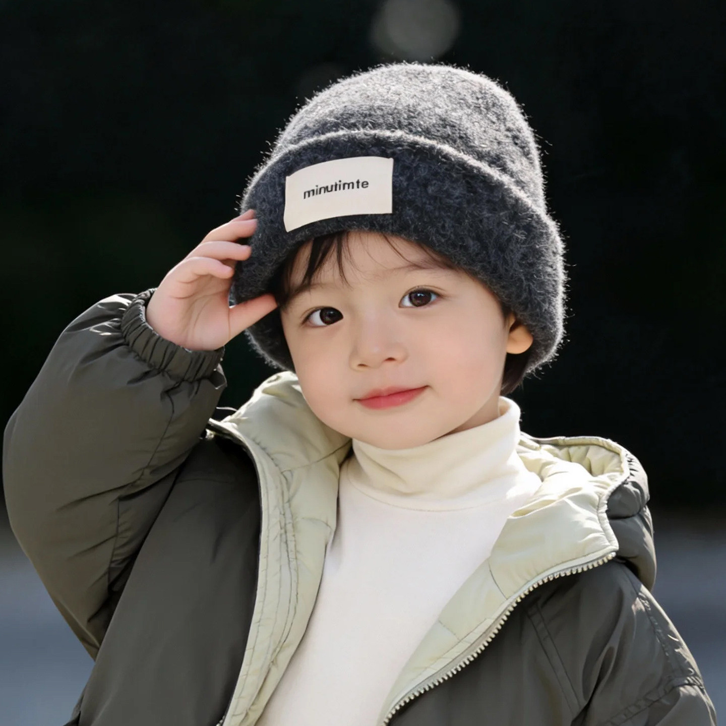 韩版儿童帽子秋冬季保暖加厚针织毛线帽男孩女宝宝潮流防风毛线帽,淘宝优惠券,粉丝福利购,淘宝优惠卷