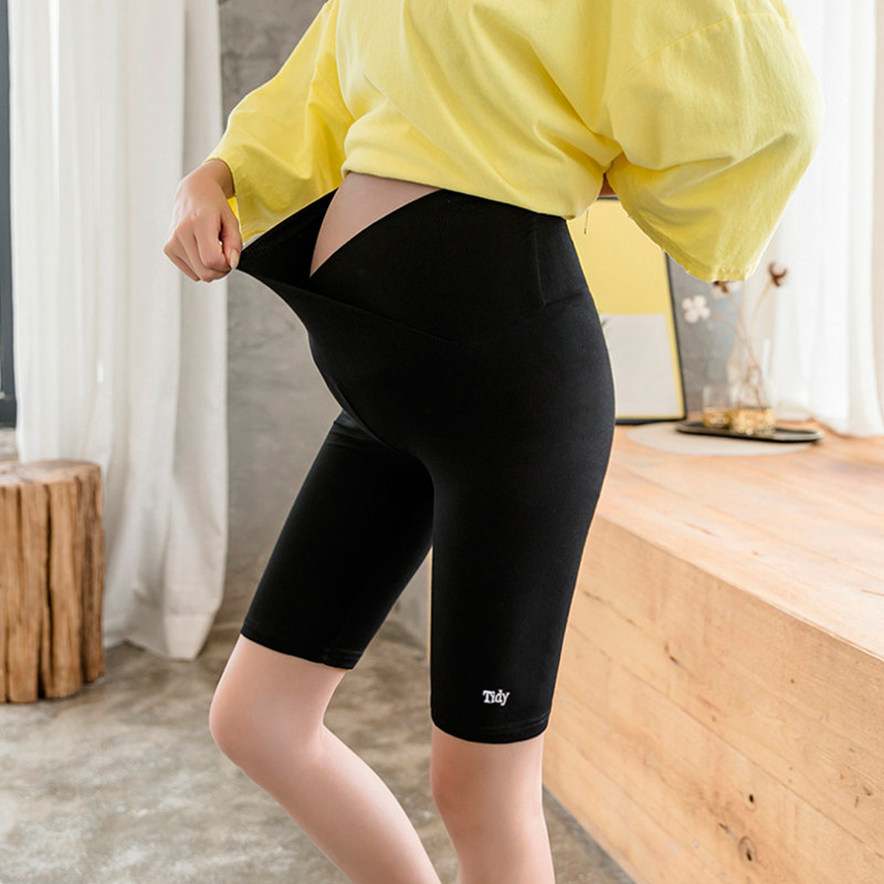 夏季打底安全裤五分裤短裤孕妇裤子 慈颜孕妇打底裤