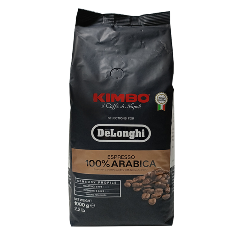 意大利原装进口Delonghi/德龙金堡金标阿拉比卡中度烘焙咖啡豆1kg-图3