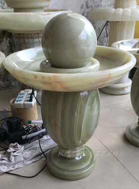 吉祥会所发光流水喷泉落地摆件