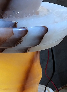 礼物欧式风喷泉加湿器流水摆件