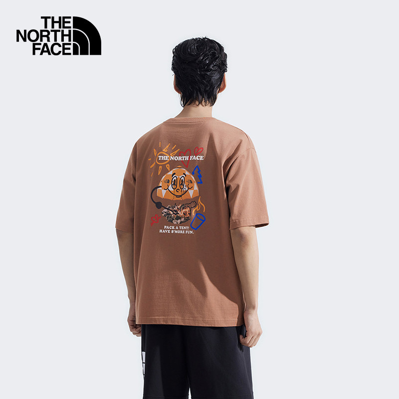 北面男女同款纯棉印花短袖T恤户外透气夏新款TheNorthFace|8D85,淘宝优惠券,粉丝福利购,淘宝优惠卷