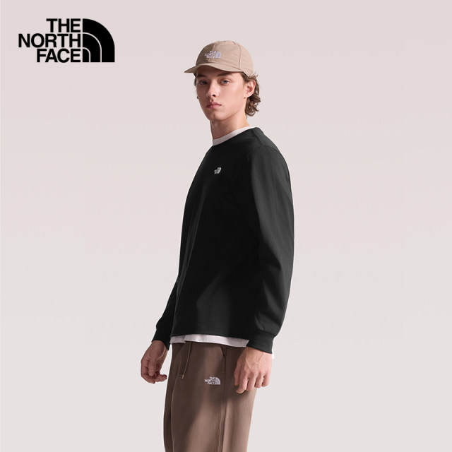 North Face V-DAY ເສື້ອຍືດແຂນຍາວຝ້າຍບໍລິສຸດ