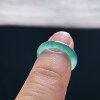 Natural A-grade ice jade No. 8 half-mountain water ring