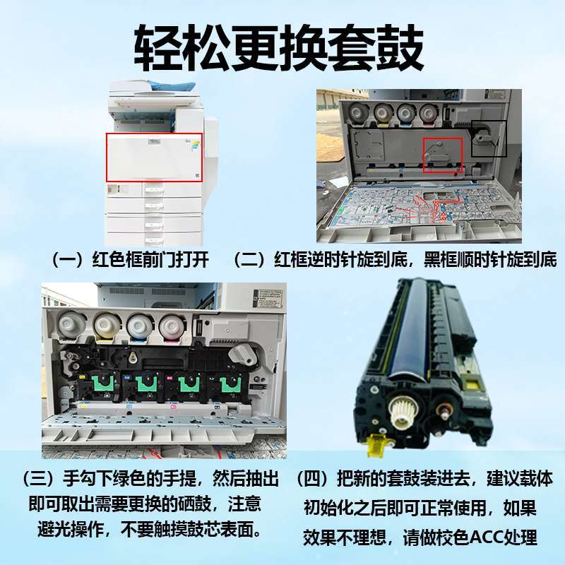 理光MPC3000/C3300/C5000/C5501/C5502/C3502硒鼓套鼓组件显影仓 - 图2