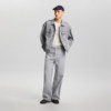 Lee26 spring and summer new product comfortable version lapel light gray men's and women's same style knight denim jacket casual trend