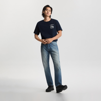 NCT JAEMIN同款Lee男式圆领轻薄短袖T恤