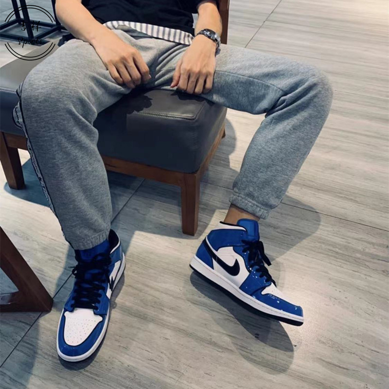 耐克Air Jordan 1Mid二次元小扣碎篮球鞋运动休闲BQ6931-802-402 - 图1