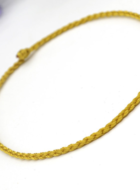 手工编织粗细款四股辫手绳脚链