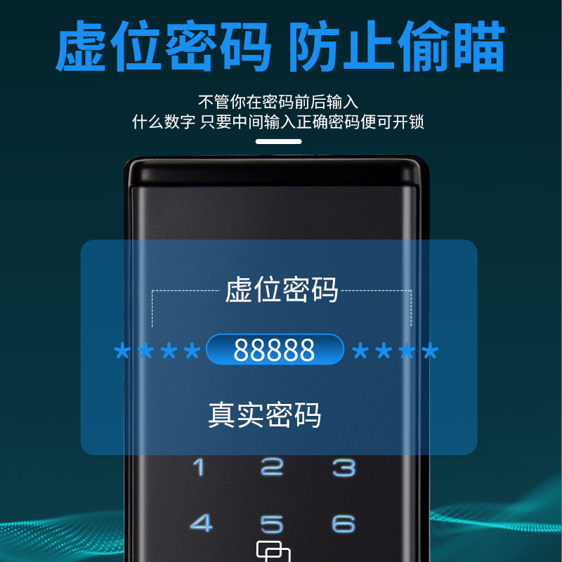 玥玛官方旗舰店指纹锁密码智能门锁家用防盗门入户大门电子锁DS01-图2
