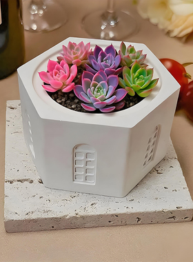 跨境新款水泥模具diy多肉绿植花盆家居装饰硅胶模具