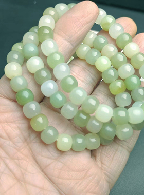 天然老型和田玉8毫米手串