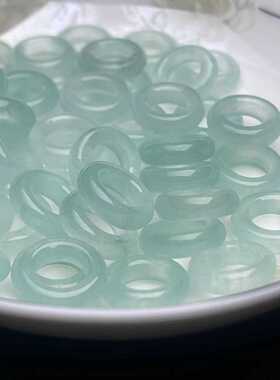 13m冰种玉石小圆环diy饰