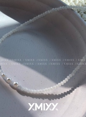 3mm小众天然白蝶贝choker颈链