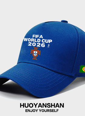 2026世界杯葡萄牙队棒球帽男FIFA足球运动遮阳帽C罗球迷鸭舌帽子