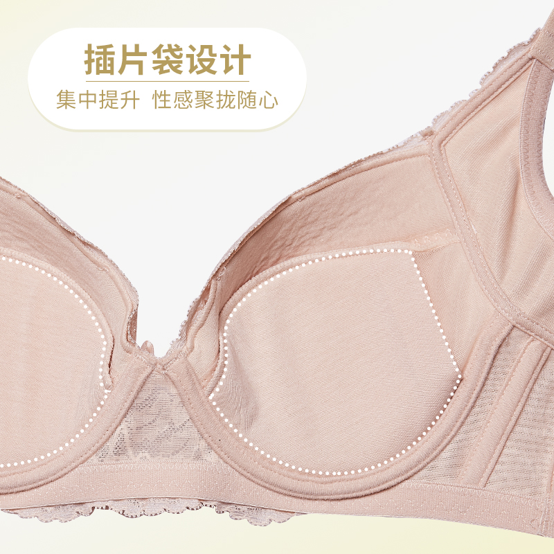 Triumph/黛安芬优选美背调整收副乳大胸显小性感蕾丝文胸E001638-图2