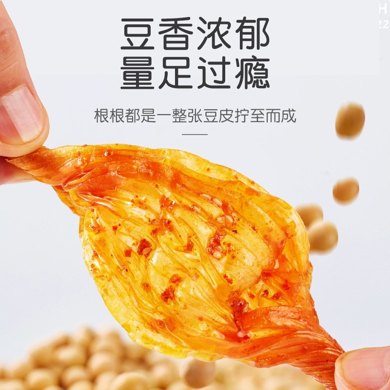 【临期食品】金磨坊辣条豆筋网红豆皮辣条湖南特产麻辣香辣豆筋 - 图1