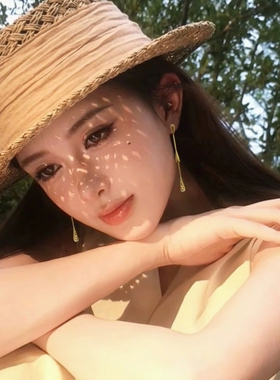 老友记瑞秋同款金色双水滴流苏耳环小众设计高级感长款耳钉耳饰女