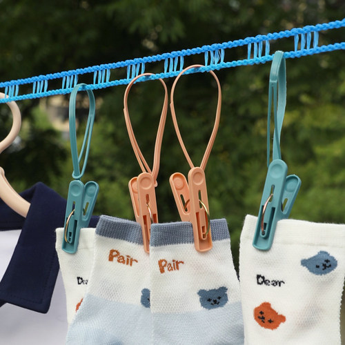 户外加粗晾衣绳室外晒被子衣服楼顶阳台防风晾晒绳子旅行便携神器 - 图1