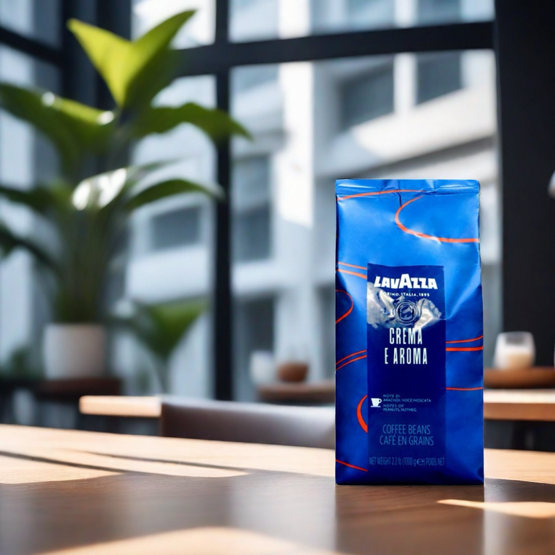 意大利进口LAVAZZA CAFFE拉瓦萨香浓意式咖啡豆中度烘焙1KG袋装