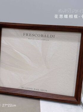 小颖美甲-通用 色板空白相框+卡纸+色卡豆胶带美甲展示板 美甲店
