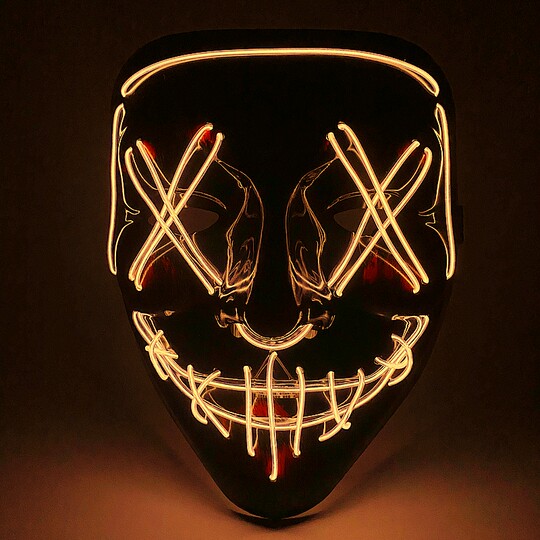Douyin's same style LED cold light luminous V-shaped mask