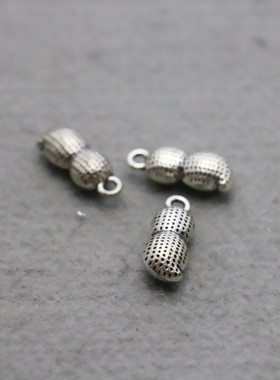 银合金好事发生花生吊坠饰品配件