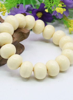 仿蜜蜡手串配饰复古算盘珠