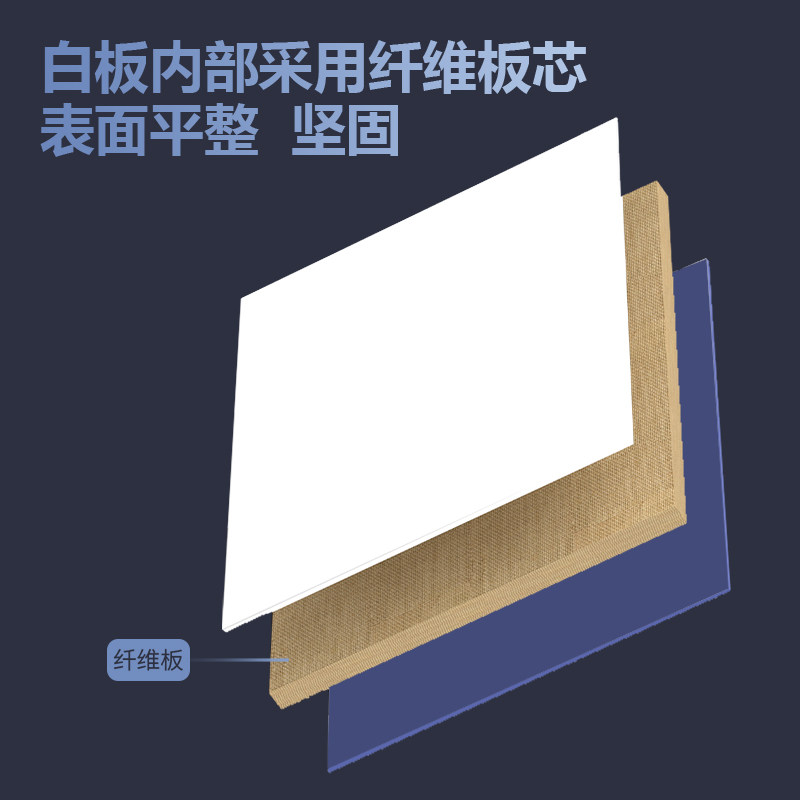 得力磁性挂式家用支架式留言小黑板 得力迅友白板