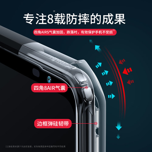 讯迪适用华硕rog7手机壳新款rog7pro保护套rog6气囊防摔硅胶全包 - 图0