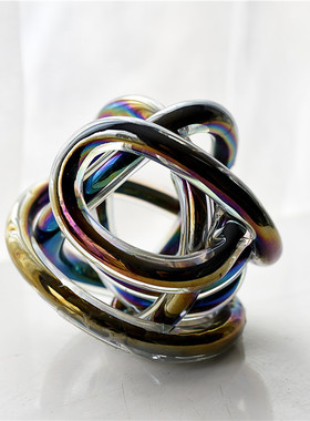 雏禾玻璃装饰品简约现代桌面摆件