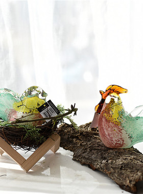 雏禾玻璃摆件简约现代家居