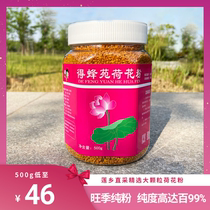 Get Beehives to be Season Boutique Lotus Powder Pure Natural Big Grain Lotus Pink Bee Pollen Edible 500g